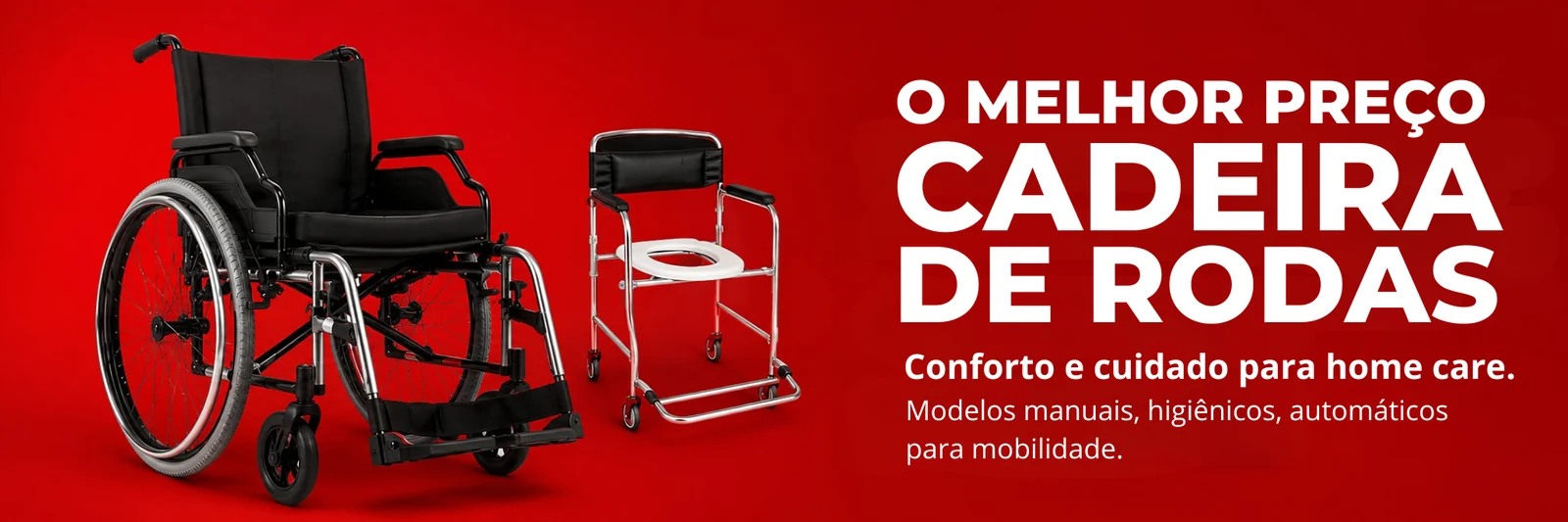 Cadeiras de rodas: modelos manuais, higiênicos e automáticos
